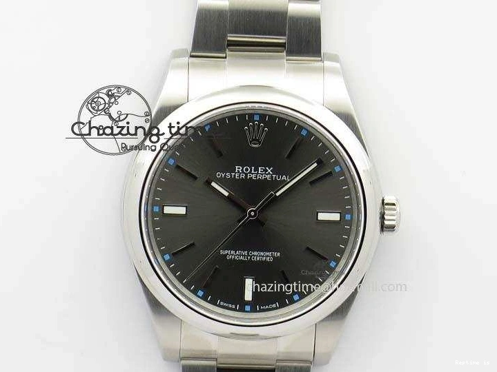 1219 Premium Oyster Perpetual 39mm 114300 JF 1:1 Best Edition Gray Dial On SS Bracelet SA 3795